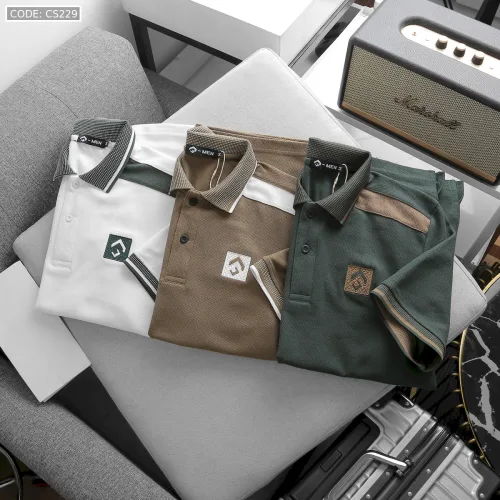 Áo Polo Nam Cổ Bẻ Logo Lục Giác Thêu Nổi, Có Size 3X
