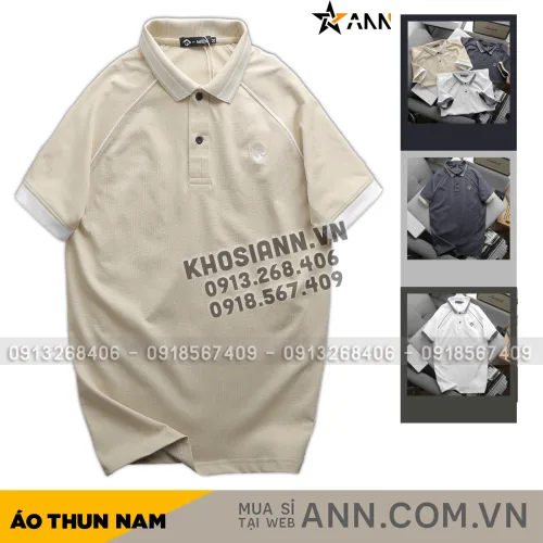 Áo thun cổ bẻ dành cho nam với logo Rubik thêu nổi, có size 3x