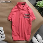 Áo thun cá sấu nam CS094 kiểu polo cổ bẻ thêu chữ