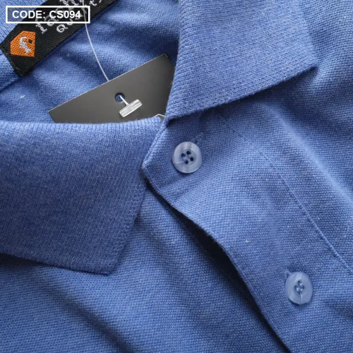 Áo thun cá sấu nam CS094 kiểu polo cổ bẻ thêu chữ