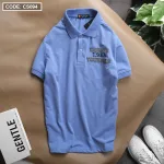 Áo thun cá sấu nam CS094 kiểu polo cổ bẻ thêu chữ