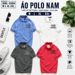 Áo thun cá sấu nam CS094 kiểu polo cổ bẻ thêu chữ