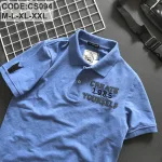 Áo thun cá sấu nam CS094 kiểu polo cổ bẻ thêu chữ