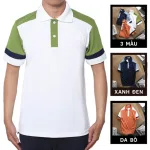 Chuyên sỉ áo Thun Nam Cá Sấu Có Cổ Phối Màu Thêu Logo