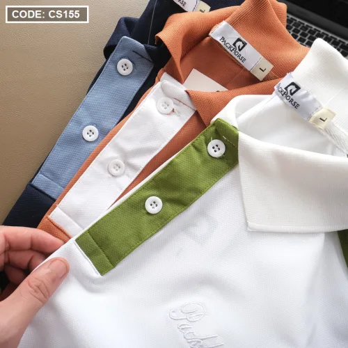 Áo Polo Nam Thun Cá Sấu Poly Có
