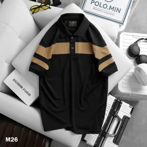 Nguồn hàng sỉ áo Thun Nam Có Cổ Phối Sọc Độc Đáo (Có Size 3XL)
