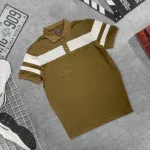 Nguồn hàng sỉ áo Thun Nam Có Cổ Phối Sọc Độc Đáo (Có Size 3XL)