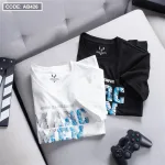 Chỗ sỉ áo Thun Nam Cổ Tròn Cotton In Chữ Marc Men