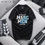 Chỗ sỉ áo Thun Nam Cổ Tròn Cotton In Chữ Marc Men