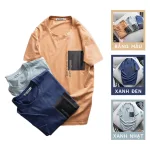 Áo thun cotton nam cổ tròn in họa tiết lạ mắt AB425