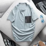 Áo thun cotton nam cổ tròn in họa tiết lạ mắt AB425