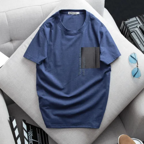 Áo thun cotton nam cổ tròn in họa tiết lạ mắt AB425