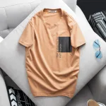 Áo thun cotton nam cổ tròn in họa tiết lạ mắt AB425