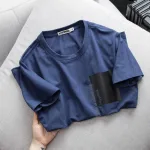 Áo thun cotton nam cổ tròn in họa tiết lạ mắt AB425