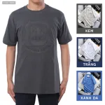 Shop sỉ áo Thun Nam Cổ Tròn Dập Nổi Logo Vải Thun Cotton