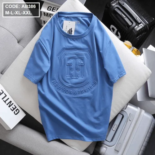 Shop sỉ áo Thun Nam Cổ Tròn Dập Nổi Logo Vải Thun Cotton
