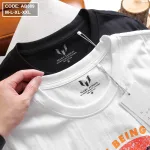 Áo thun nam cotton cổ tròn họa tiết 1973 mã AB389