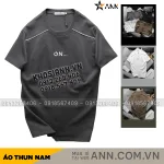 Áo thun nam logo nổi chữ ON, thiết kế cổ tròn, có size 3x