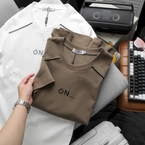 Áo thun nam logo nổi chữ ON, thiết kế cổ tròn, có size 3x