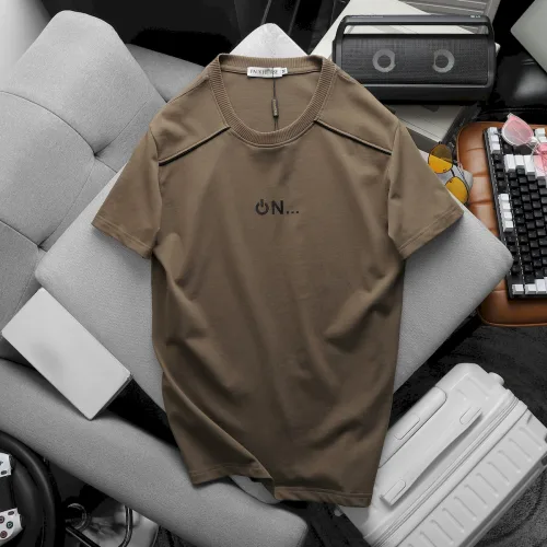 Áo thun nam logo nổi chữ ON, thiết kế cổ tròn, có size 3x