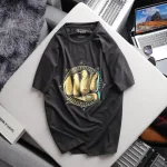 Chuyên sỉ áo Thun Nam Cổ Tròn Rurumen Màu Xám In Hình Fist Bump Big Size