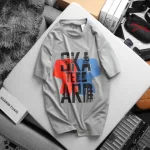 Áo Nam Rurumen Big Size Cổ Tròn Màu Xám AKA TEBO ARD