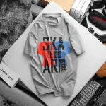 Áo Nam Rurumen Big Size Cổ Tròn Màu Xám AKA TEBO ARD