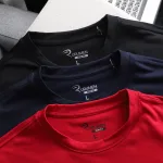Shop sỉ áo Thun Nam Tay Dài Cổ Tròn Rurumen Màu Xanh Đen In Chữ BROOKLYN Big Size