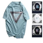 Shop sỉ áo Thun Nam Cổ Tròn Rurumen Màu Xanh In Chữ LONDON Big Size