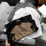 Áo Thun PackHorse Nam Oversize Cổ Tròn Tay Phối Màu