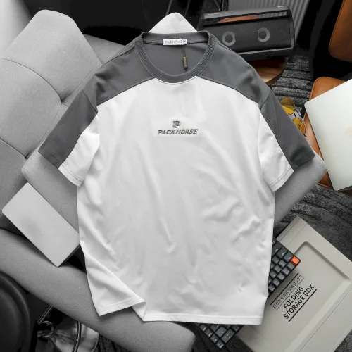 Áo Thun PackHorse Nam Oversize Cổ Tròn Tay Phối Màu