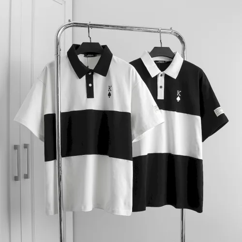 Áo Polo Nam Oversize Thêu Logo Poker Big