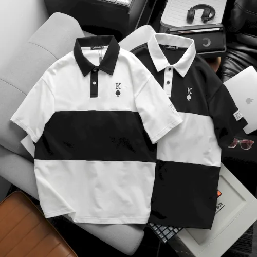 Áo Thun Nam Oversize Cổ Tròn Thêu Logo Poker Big Size