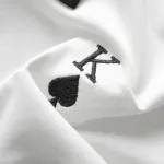 Áo Thun Nam Oversize Cổ Tròn Thêu Logo Poker Big Size