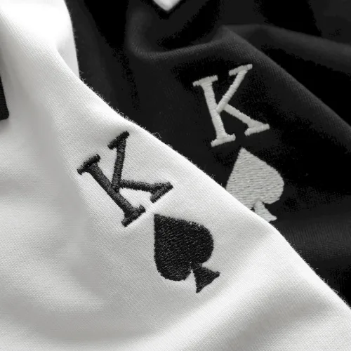 Áo Thun Nam Oversize Cổ Tròn Thêu Logo Poker Big Size