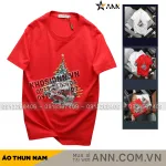 Áo thun nam Pack Horse cổ tròn in chữ Merry Christmas (có size 3x)
