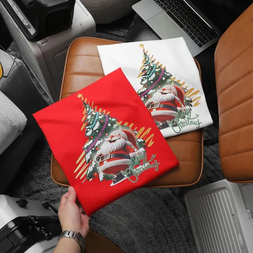 Áo thun nam Pack Horse cổ tròn in chữ Merry Christmas (có size 3x)