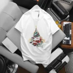 Áo thun nam Pack Horse cổ tròn in chữ Merry Christmas (có size 3x)