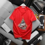 Áo thun nam Pack Horse cổ tròn in chữ Merry Christmas (có size 3x)