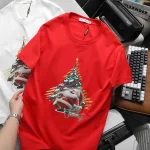 Áo thun nam Pack Horse cổ tròn in chữ Merry Christmas (có size 3x)