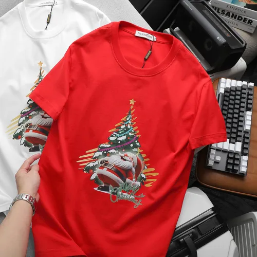 Áo thun nam Pack Horse cổ tròn in chữ Merry Christmas (có size 3x)