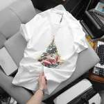 Áo thun nam Pack Horse cổ tròn in chữ Merry Christmas (có size 3x)