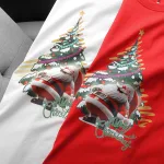 Áo thun nam Pack Horse cổ tròn in chữ Merry Christmas (có size 3x)