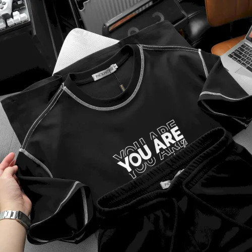 Nguồn hàng sỉ áo Thun Nam Cổ Tròn Pack Horse In Chữ You Are Enough