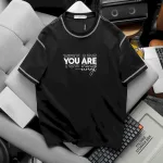 Nguồn hàng sỉ áo Thun Nam Cổ Tròn Pack Horse In Chữ You Are Enough