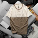 Chỗ sỉ áo Thun Nam Cổ Tròn Pack Horse Thêu Chữ New York Phối Hai Màu