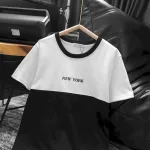 Chỗ sỉ áo Thun Nam Cổ Tròn Pack Horse Thêu Chữ New York Phối Hai Màu