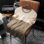 Chỗ sỉ áo Thun Nam Cổ Tròn Pack Horse Thêu Chữ New York Phối Hai Màu