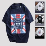Chỗ sỉ áo Thun Nam Cổ Tròn Rurumen London Màu Xanh Đen Big Size