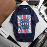 Chỗ sỉ áo Thun Nam Cổ Tròn Rurumen London Màu Xanh Đen Big Size